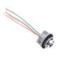 Brake light holder cable with gray connector and colored wire leads
