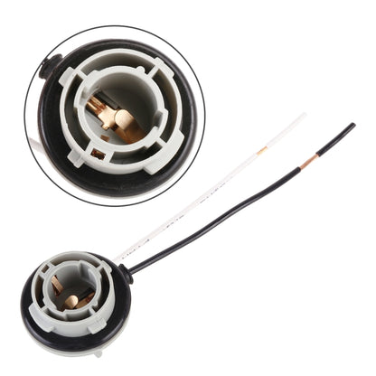 Reversing light holder with cable, black and white socket with copper contacts