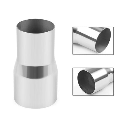 63–76mm exhaust pipe joint, silver metal sleeve with round flared ends