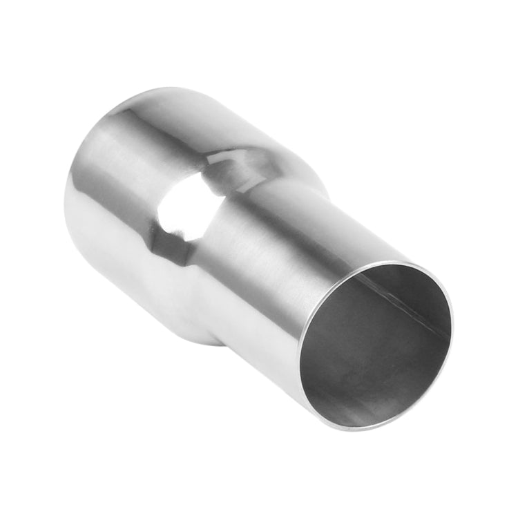 Exhaust pipe joint with stepped internal connection and round inlet/outlet