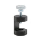 Spark plug gap tool with black clamp, knurled top cap, and threaded screw