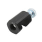 Black M14 spark plug gap gauge tool with knurled adjustment screw