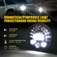 7-inch LED matrix headlight with bright white high-beam illumination