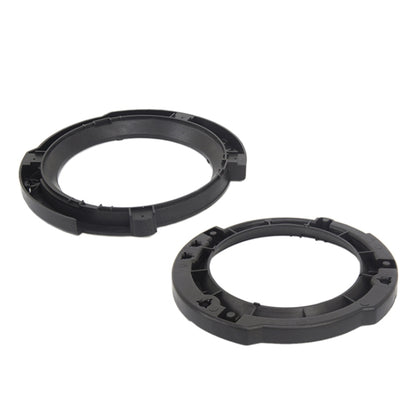 Pair of black plastic headlight inside brackets with mounting tabs, for 7-inch lights