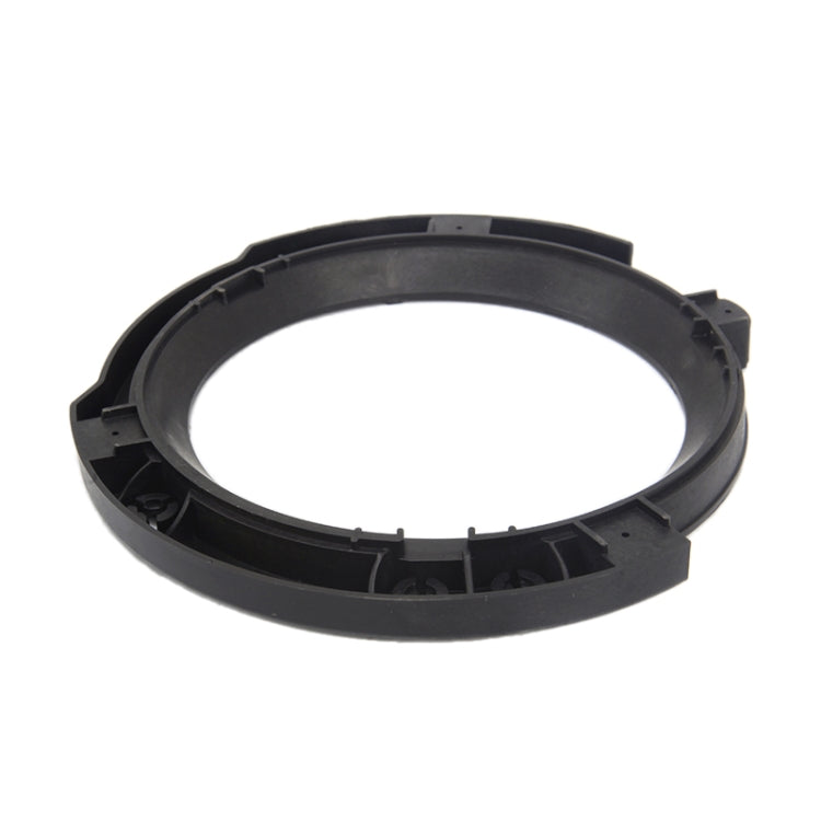 Black plastic headlight inside bracket ring with snap tabs for mounting