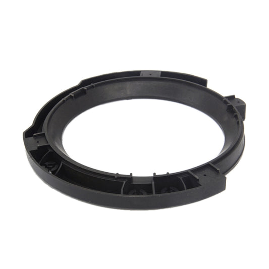 Black plastic headlight inside bracket ring with snap tabs for mounting