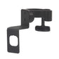 Black car cup holder and phone bracket with square phone opening