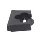 Black rubber tailgate limit block with round mounting hole