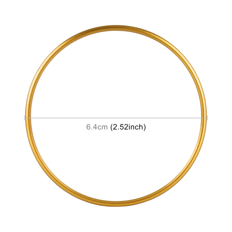 Car headlight switch decorative ring, gold ring with 6.4 cm diameter marking