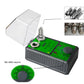 DUOYI spark plug tester with clear cover open, green circuit panel, and dual socket