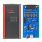 Car key programmer tool circuit board with dual connectors and blue PCB
