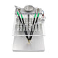 Aluminum alloy ECU/BDM test stand with round pin holes and central clamp post