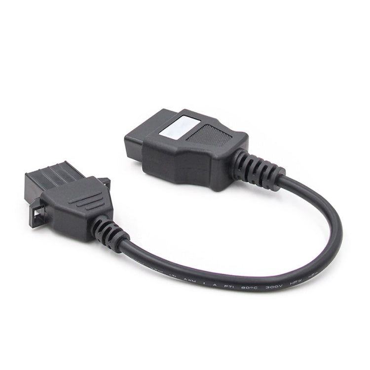 OBD2 conversion cable pair of plugs, black housing with connected wires