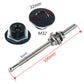 100mm hood pin kit sizing diagram with M32 cap and 6mm threaded length