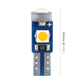 Yellow T5 DC12V instrument panel LED bulb with compact blue circuit board