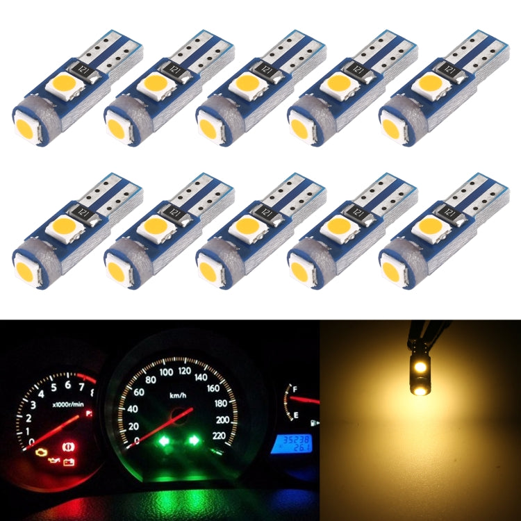 Set of T5 DC12V instrument panel LED decorative lights, multiple colors shown