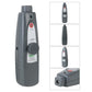 Gray handheld ultrasonic leak detector with LEAK indicator and sensitivity controls