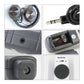 Gray leak detector details showing connector port, sensitivity dial, and sensitivity label area