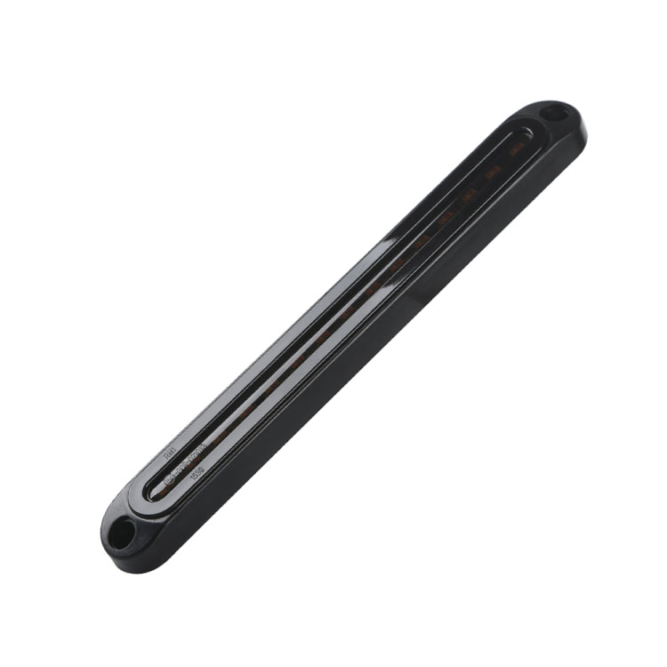 Black linear LED tail light bar with embedded indicator LED strip and rounded end caps.