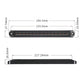 Black LED tail light bar with two end mounting holes and an integrated LED light strip.