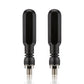 Motorcycle LED turn signal lights, 2-pack, black housings with threaded mounting stems