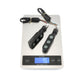 Motorcycle LED turn signal lights, 2-pack, black housings with attached wiring harness