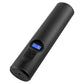 Black portable air pump with slanted body and digital pressure display panel