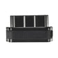 Black OBD2 Bluetooth 5.0 car diagnostic scanner adapter, side view
