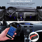OBD2 Bluetooth 5.0 scanner in-car setup with phone app screen