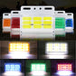 Waterproof LED side marker lights multi-pack with orange, red, green, blue, and yellow lenses