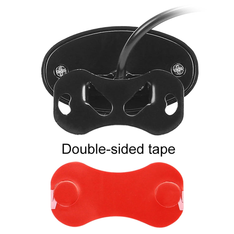 Black LED reversing light base with double-sided tape for attachment