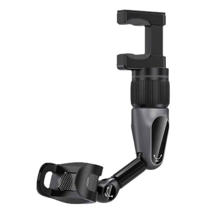 360-degree rotating car phone holder with small clip cradle, black