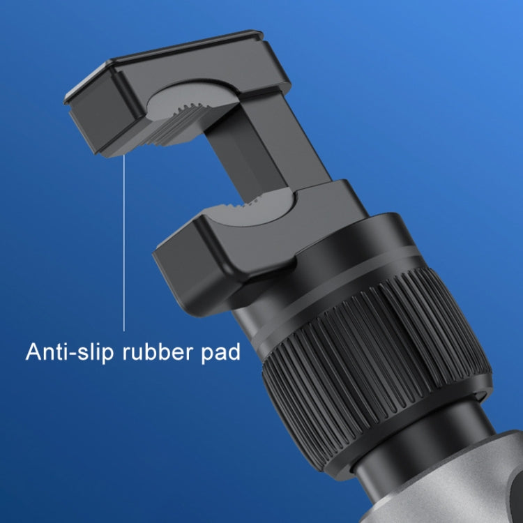 Car phone holder close-up with anti-slip rubber pad and adjustable clip arms