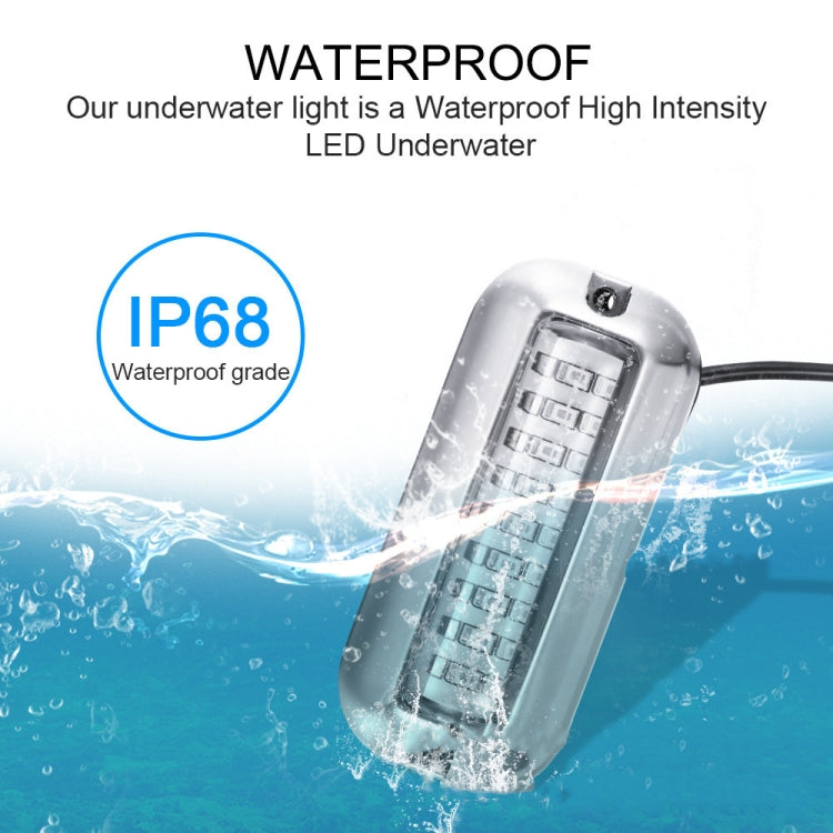 Waterproof stainless steel underwater LED light with IP68 splash protection indicator