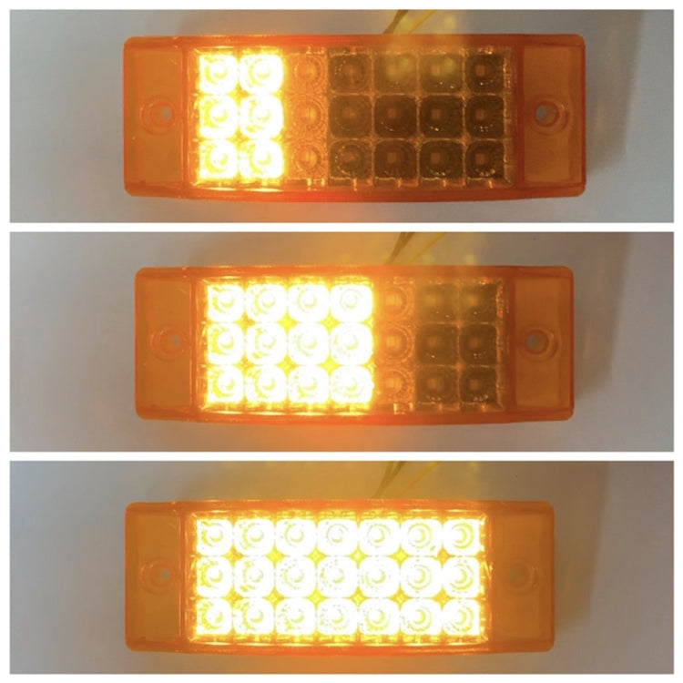 Yellow LED tail light light patterns with illuminated diode grid