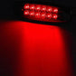 Illuminated red LED side clearance marker light with multiple round diodes