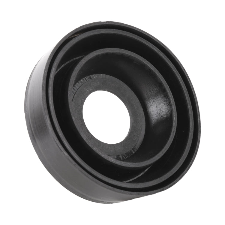 Universal headlight dust cover, black soft silicone with circular center opening