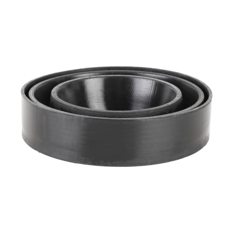 Stacked universal headlight dust covers, dark and gray silicone rings, round opening