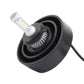Universal headlight dust cover fitted on a headlamp bulb, black silicone ring