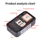 Pet GPS tracker open housing showing internal board, buttons, and connector area