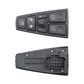 Power window switch, front button panel and rear wiring connector, dark gray