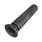 Black rubber antenna grommet with ridged sealing sleeve
