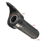Black throttle handle with circular control wheel and size markings (mm)