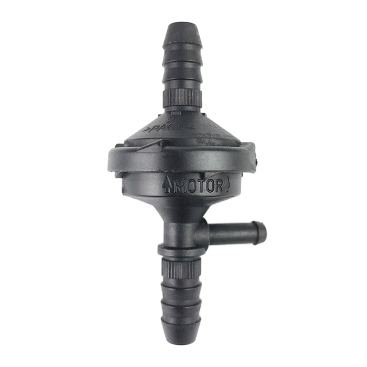 Black plastic vacuum check valve air pump with barbed hose outlets