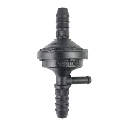 Black plastic vacuum check valve air pump with barbed hose outlets