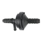 Black vacuum check valve air pump with ribbed hose connectors