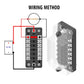 Fuse box wiring method diagram showing battery and accessory connections at terminals