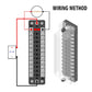 Fuse box terminal block wiring method diagram showing battery connection and terminals
