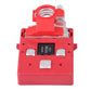 Red 32V fused battery distribution terminal with ring clamp post and screw terminals