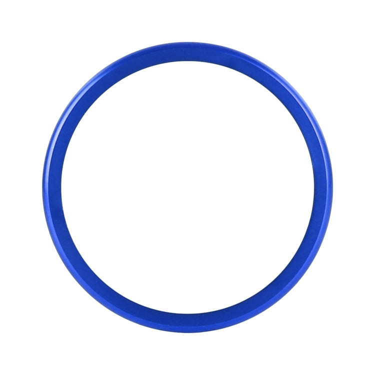 Blue round headlight switch trim ring sticker